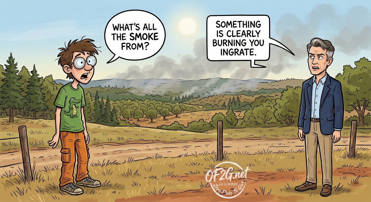 Whats the smoke from?